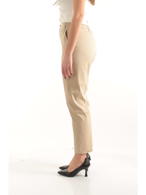 Iblues pantaloni semiaderenti da donna sabbia