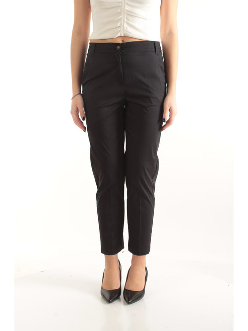 Iblues pantaloni semiaderenti da donna nero