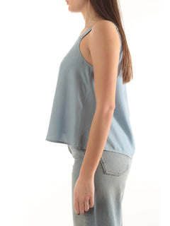 Iblues top svasato da donna azzurro