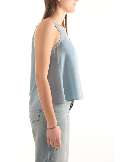Iblues top svasato da donna azzurro