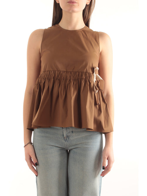 Iblues top svasato da donna cacao