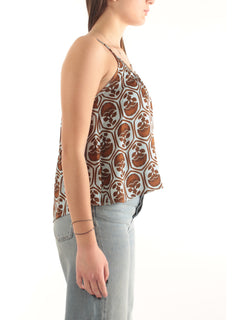 Iblues top arricciato da donna multicolor