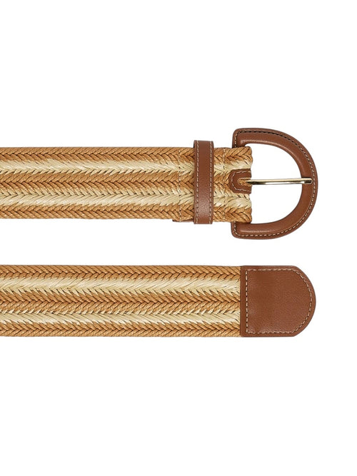 Iblues cintura intrecciata da donna cuoio ecru