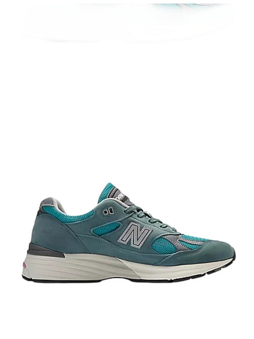 New Balance sneaker made in UK 991v2 da uomo forged porcelain green/trooper