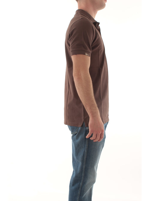 Sun 68 polo vintage da uomo marrone