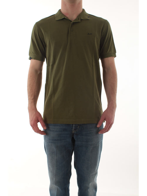 Sun 68 polo vintage da uomo verde