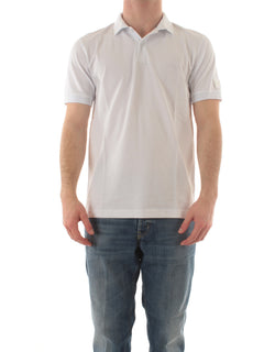 Sun 68 polo big logo sulla manica da uomo bianco