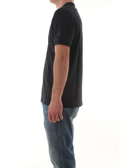 Sun 68 polo big logo sulla manica da uomo navy blue