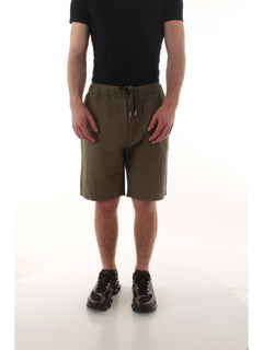 Sun 68 bermuda coulisse in lino da uomo verde