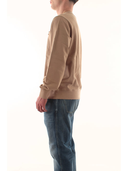 Sun 68 round vintage felpa da uomo stone