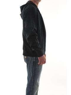 Sun 68 Hoodie zip fleece tech felpa da uomo navy blue