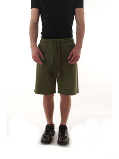 Sun 68 bermuda vintage broken in cotone da uomo verde