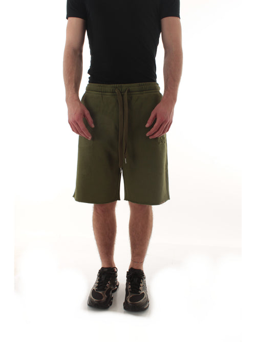 Sun 68 bermuda vintage broken in cotone da uomo verde