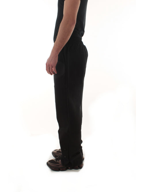 SUN68 pantaloni in cotone con piega da uomo nero