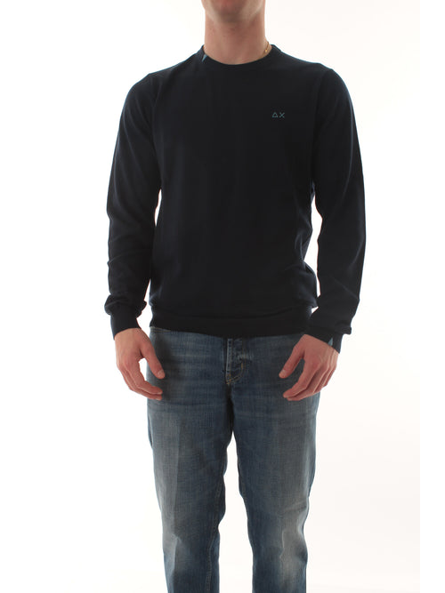 Sun 68 maglia basic da uomo navy blue