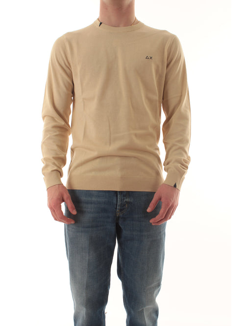 Sun 68 maglia basic da uomo beige