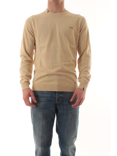 Sun 68 maglia basic da uomo beige