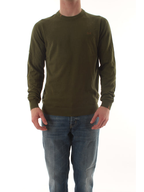 Sun 68 maglia basic da uomo verde