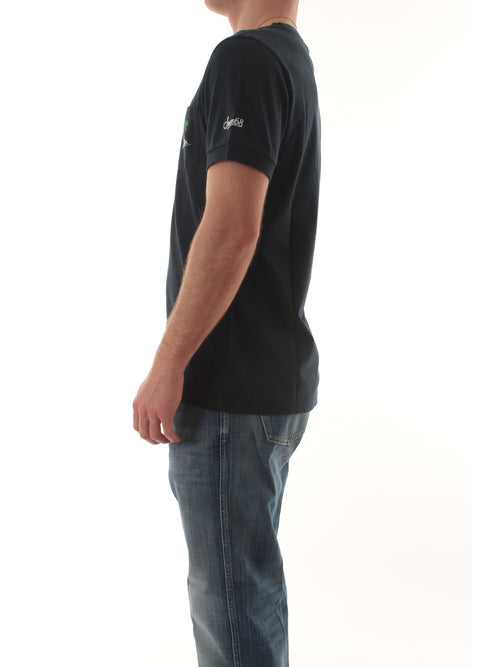 Sun 68 T-shirt embroidery da uomo navy blue