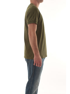 Sun 68 T-shirt embroidery da uomo verde