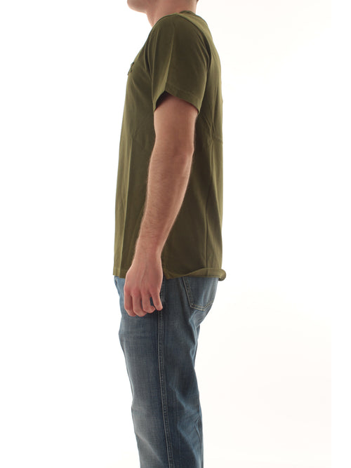 Sun 68 T-shirt vintage broken da uomo verde