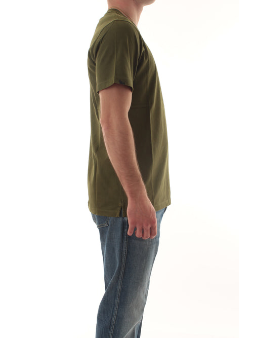 Sun 68 T-shirt vintage broken da uomo verde