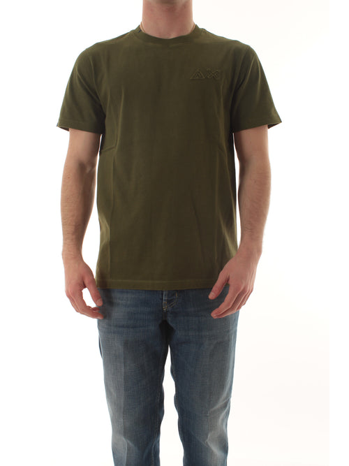 Sun 68 T-shirt vintage broken da uomo verde