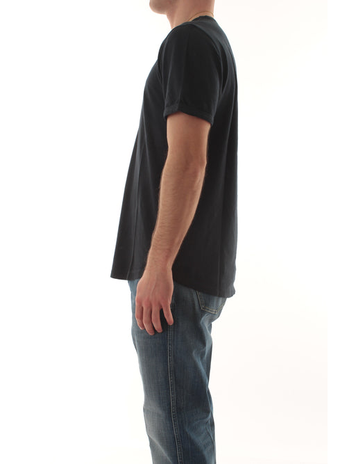 Sun 68 T-shirt jersey slub da uomo navy blue