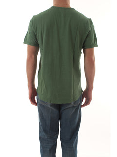Sun 68 T-shirt jersey slub da uomo muschio
