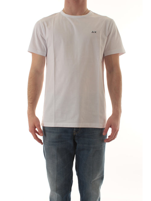 Sun 68 T-SHIRT JERSEY MERCERIZED da uomo bianco