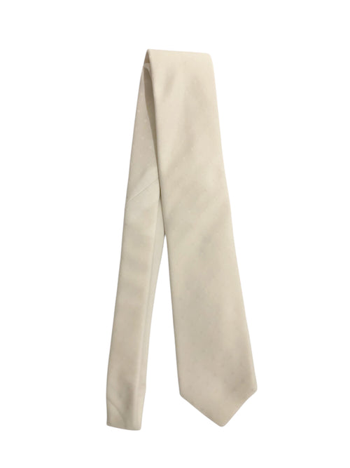 Rosi Collection cravatta da uomo in seta jacquard fondo bianco