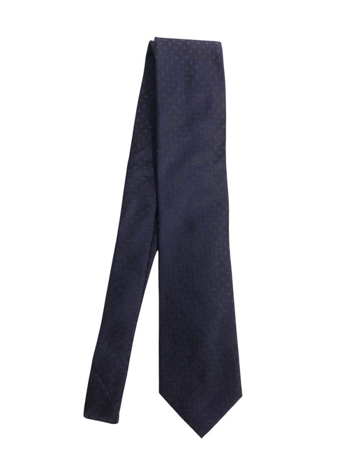 Rosi Collection cravatta da uomo in seta jacquard fondo blu