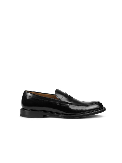 Doucal's mocassino in pelle da uomo nero