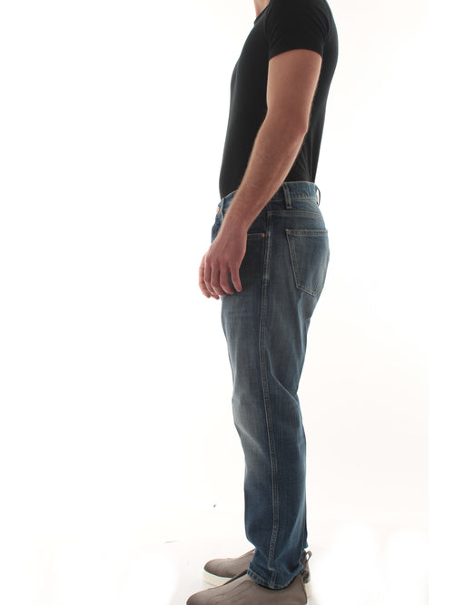 Don the fuller jeans scott cropped carrot slim da uomo blu.