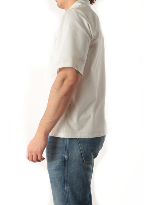 Herno camicia in seer-crease da uomo bianco