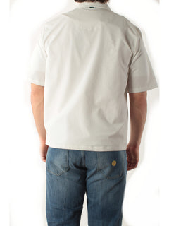 Herno camicia in seer-crease da uomo bianco