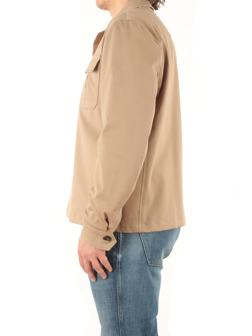 Herno giacca in cotton garbardine stretch da uomo sabbia