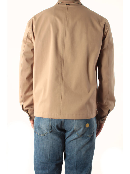 Herno giacca in cotton garbardine stretch da uomo sabbia