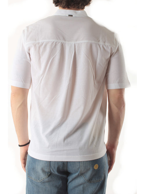 Herno polo in jersey crepe da uomo bianco