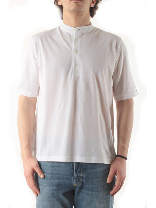 Herno polo in jersey crepe da uomo bianco