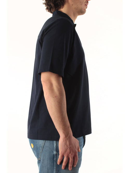 Herno polo in jersey crepe da uomo blu