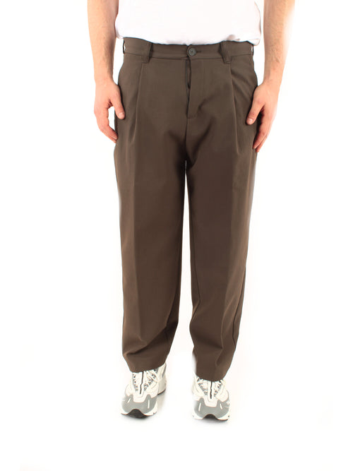 Herno pantalone in fresh crinkled woven da uomo verdone