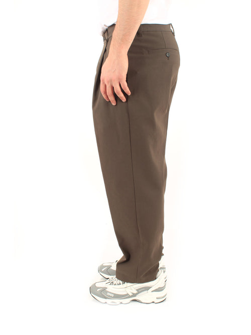 Herno pantalone in fresh crinkled woven da uomo verdone