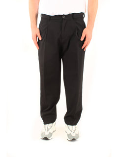 Herno pantalone in fresh crinkled woven da uomo nero