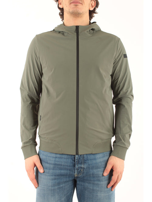 RRD- Roberto Ricci Designs soft touch hood zip da uomo fern green