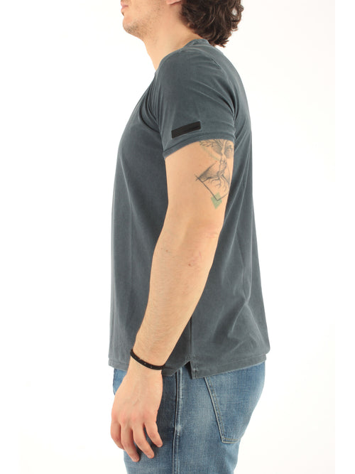 RRD- Roberto Ricci Designs TECHNO WASH PIQUE SHIRTY da uomo blue black