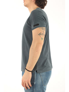 RRD- Roberto Ricci Designs TECHNO WASH PIQUE SHIRTY da uomo blue black