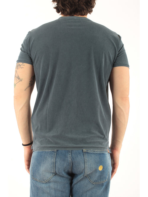 RRD- Roberto Ricci Designs TECHNO WASH PIQUE SHIRTY da uomo blue black
