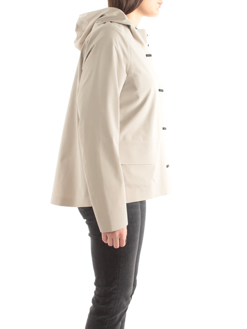 RRD Roberto Ricci Designs Giacca montecristo con cappuccio da donna white sand