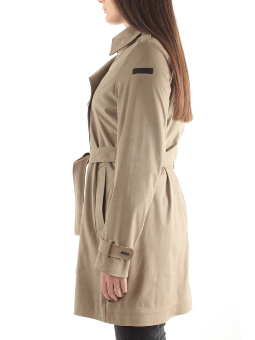 RRD Roberto Ricci Designs Trench doppiopetto con cintura da donna tabacco